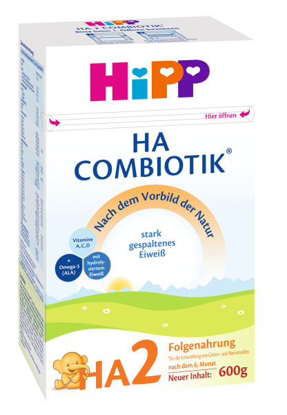 HiPP Hypoallergenic (HA) Stage 2 (6 Months +) Combiotic Infant Milk Formula (600g/21.1 oz)